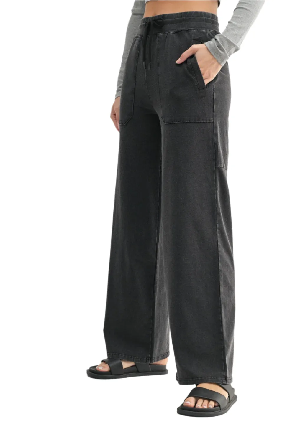 Mono B Cotton Blend Mineral Wash Utility Pant KP5427