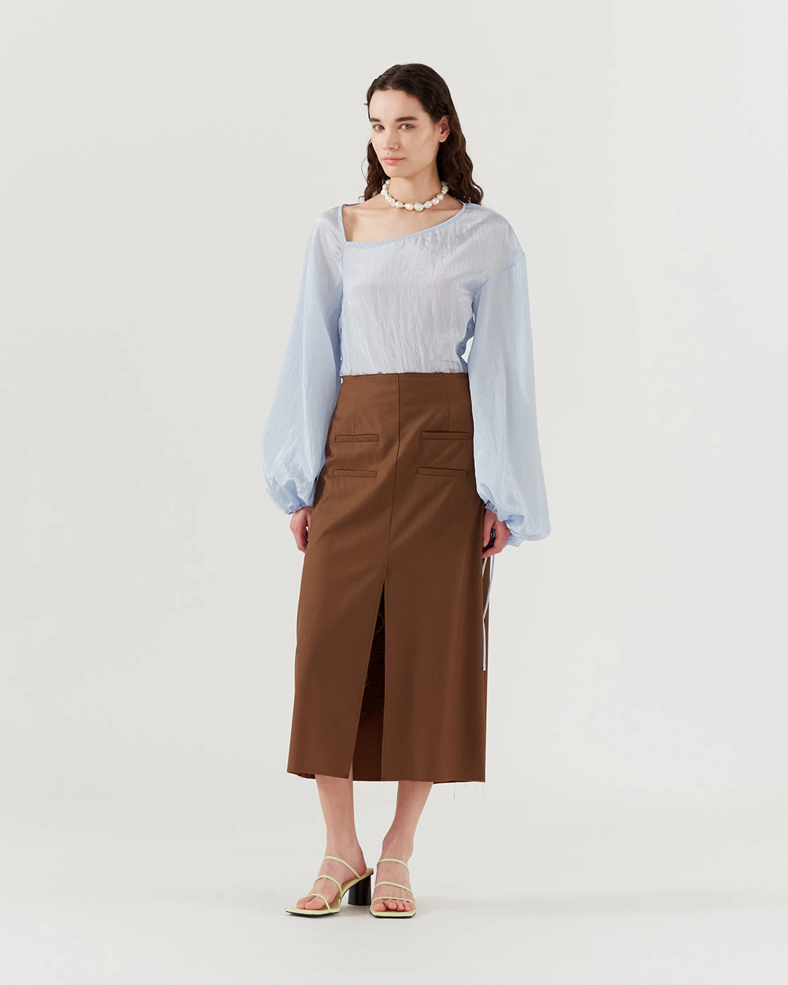 Narin Skirt Wool Blend Brown