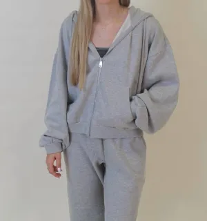 Natalie Oversized Hoodie In Grey