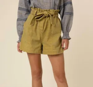 Natural Dahlia Shorts In Khaki Clair