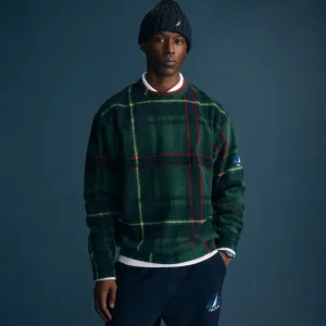 Nautica Mens Eddie Win X Nautica Nautex Fleece Plaid Sweatshirt