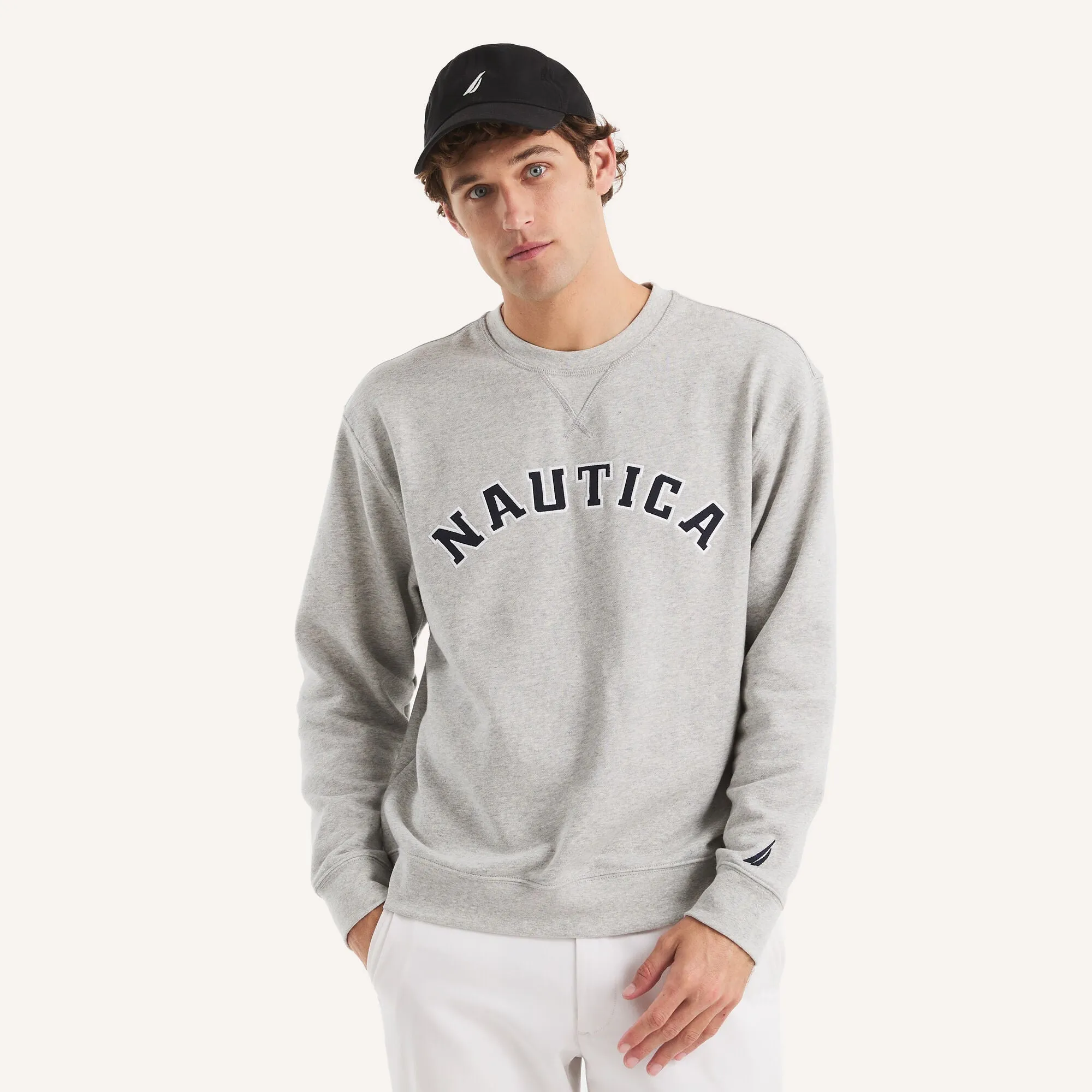 Nautica Mens Fleece Crewneck Sweatshirt