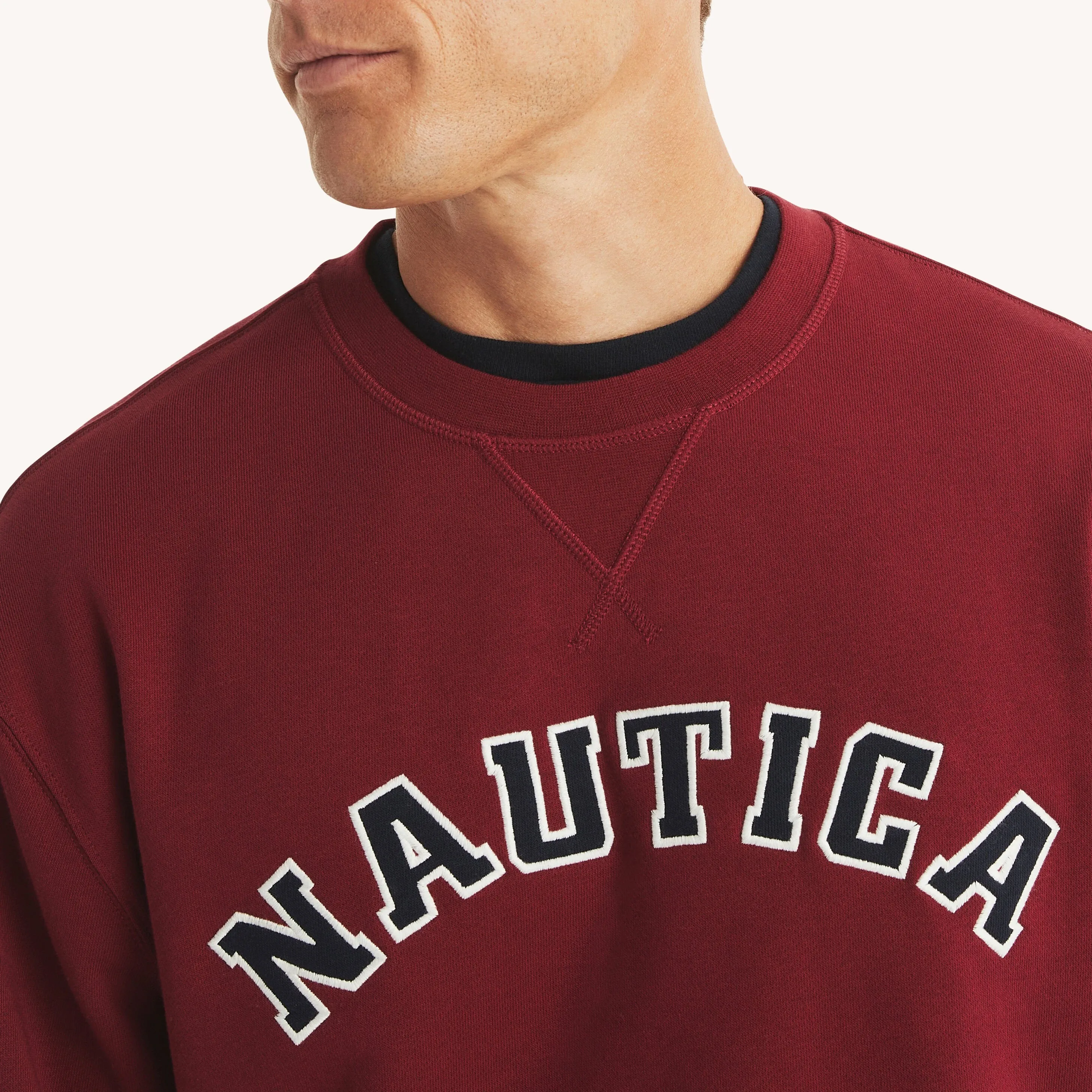 Nautica Mens Fleece Crewneck Sweatshirt