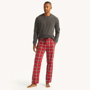 Nautica Mens Plaid Pajama Pant Set