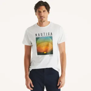 Nautica Mens Sustainably Crafted Sunset Vibes Graphic T-Shirt