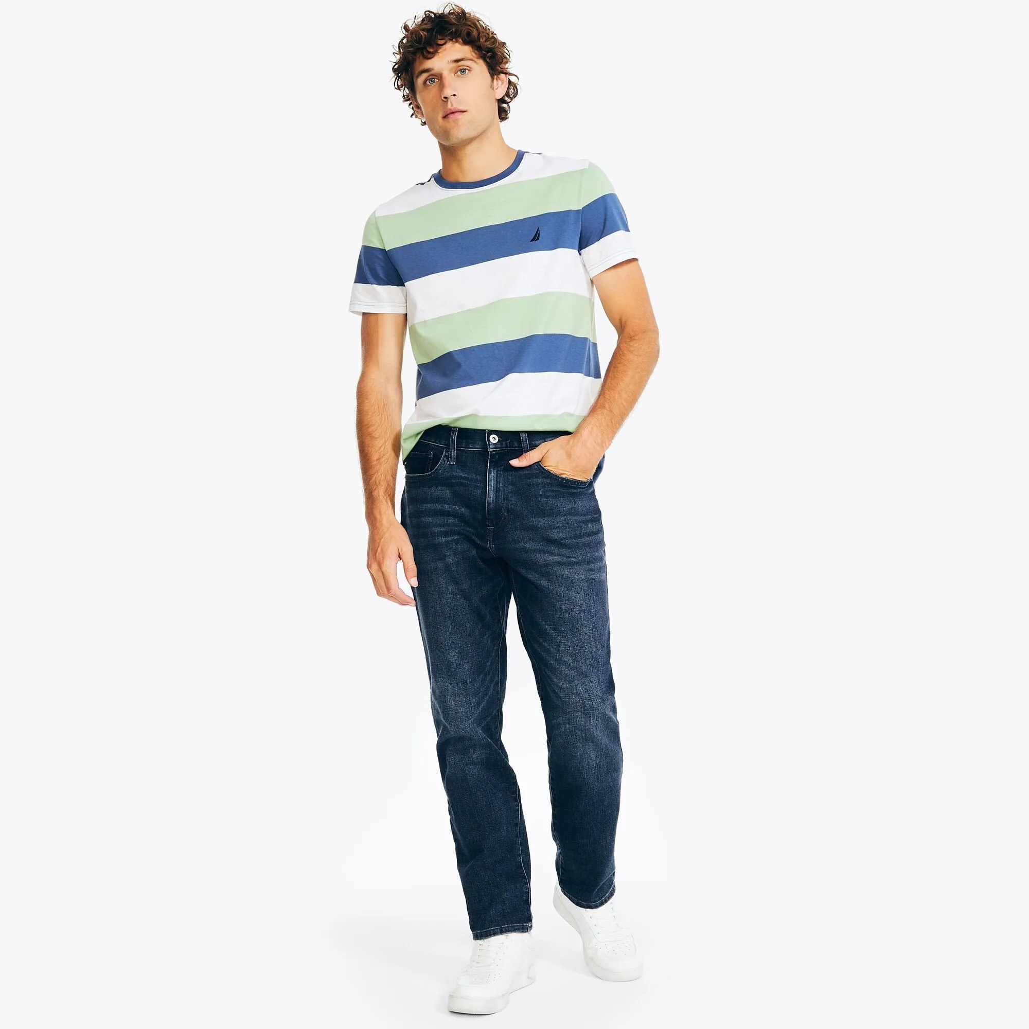 Nautica Mens Vintage Straight Stretch Denim