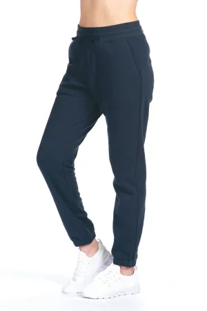 Next Level Mens Fleece Sweatpants w/ Pockets - Midnight Navy Blue