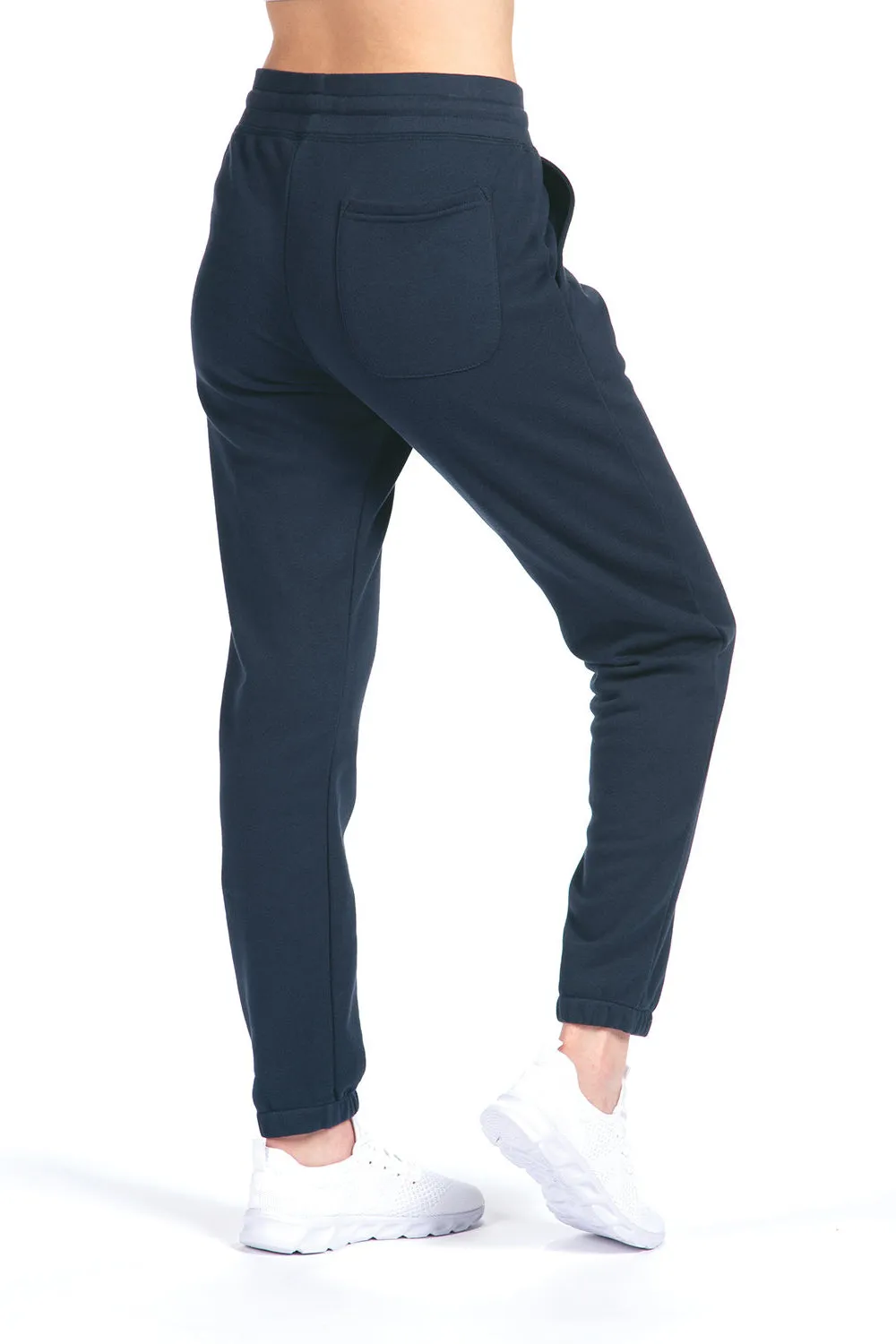 Next Level Mens Fleece Sweatpants w/ Pockets - Midnight Navy Blue
