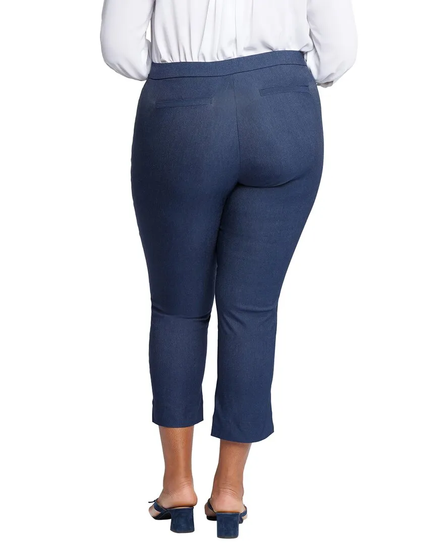NYDJ Plus Marilyn Dk Blue Heather Relaxed Jean