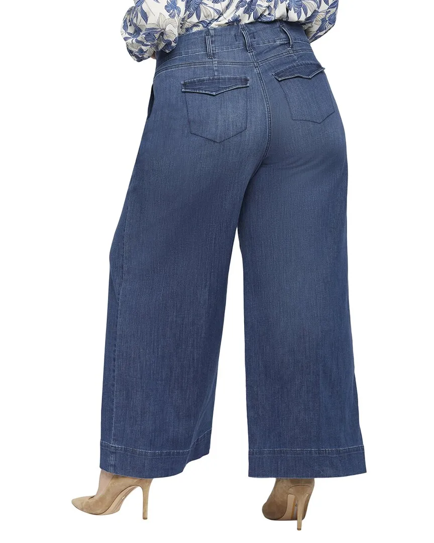 NYDJ Plus Mona Reminiscent Wide Leg Jean