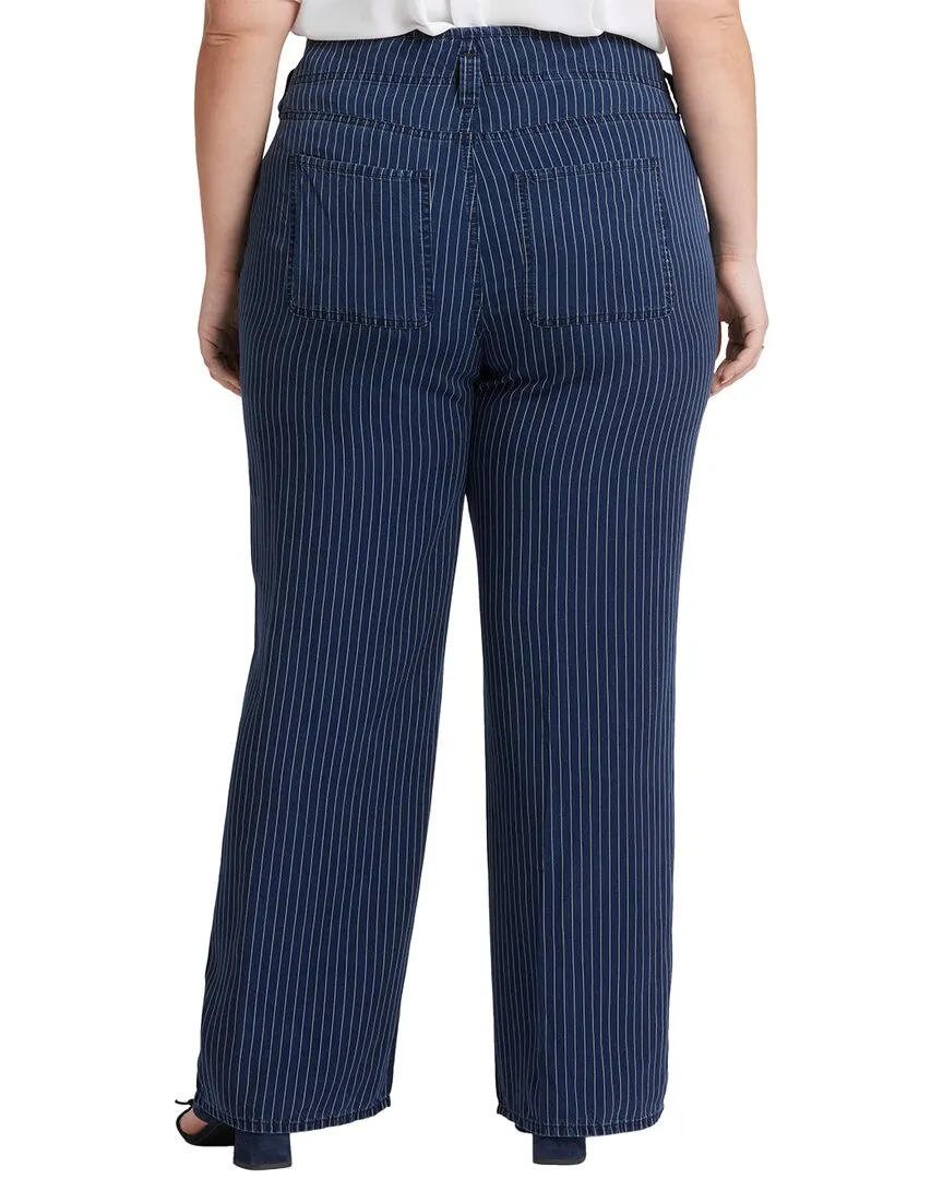 NYDJ Plus Teresa Dark Ocean Wide Leg Jean