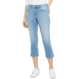NYDJ Womens Chloe Mid Rise Split Hem Capri Jeans