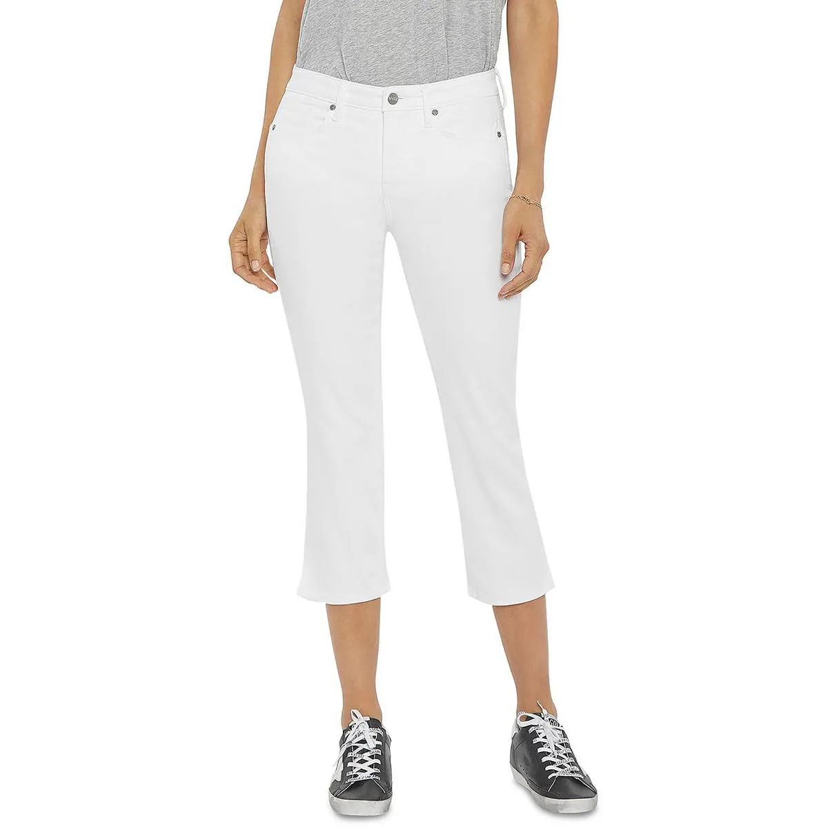 NYDJ Womens Chloe Side Slit Skinny Capri Jeans
