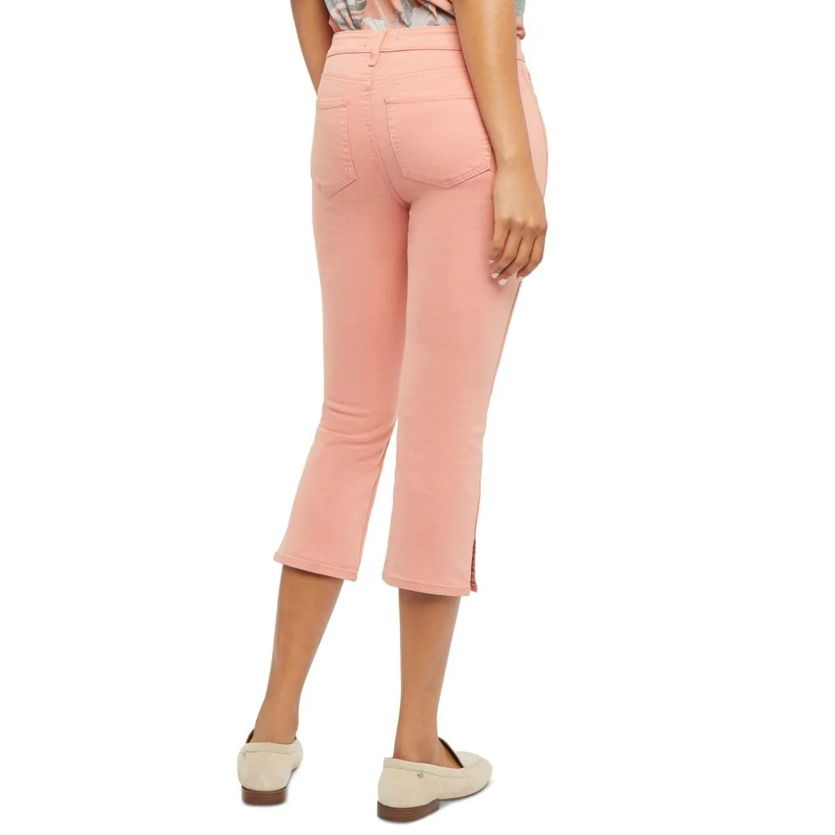 NYDJ Womens Chloe Side Slit Skinny Capri Jeans