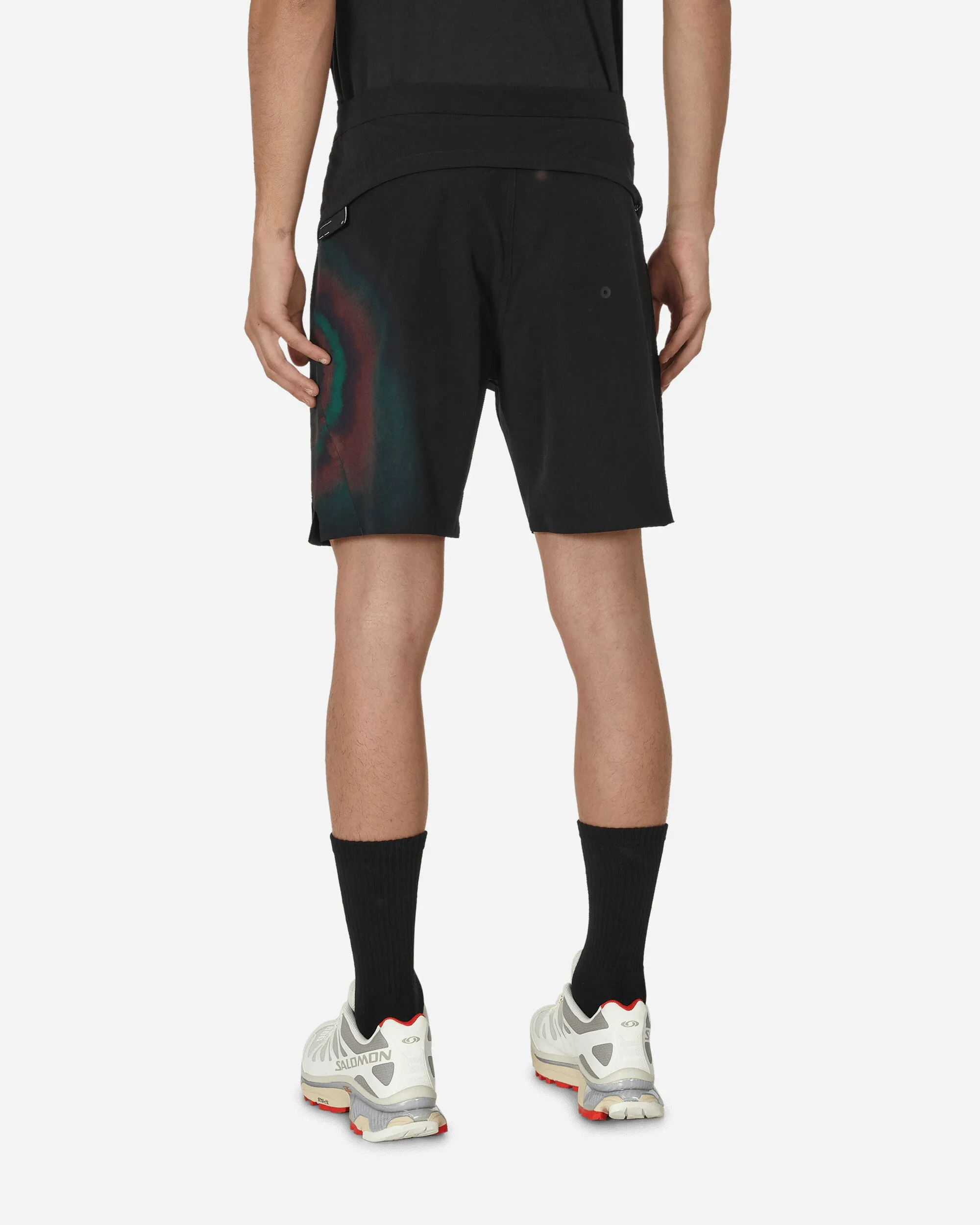 Oil Slick Full Rotation Shorts Black