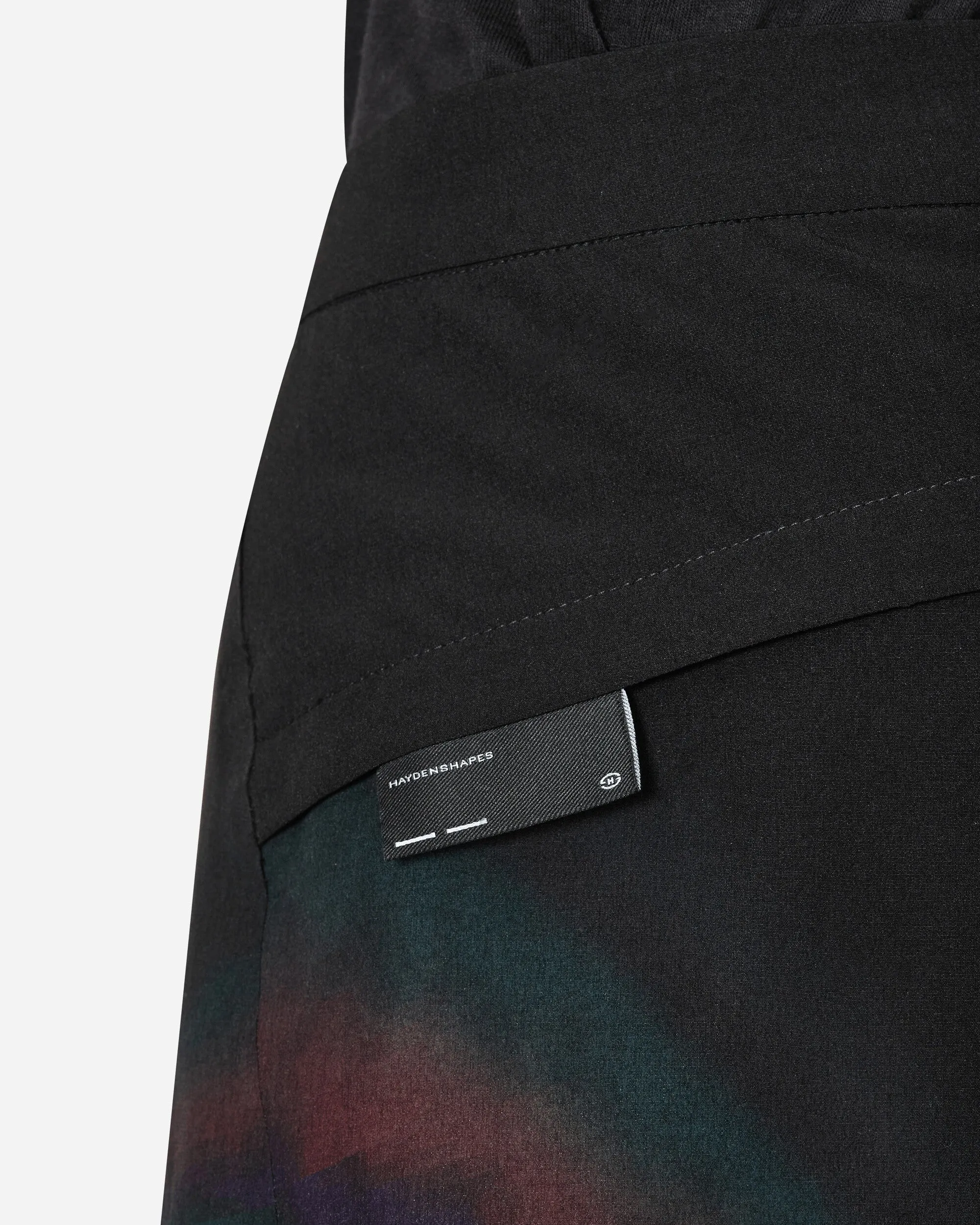 Oil Slick Full Rotation Shorts Black