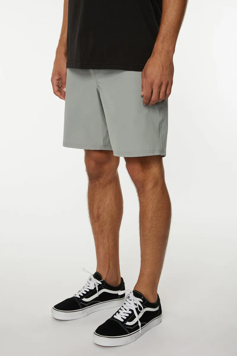 Oneill Reserve Elastic Waist Hybrid 18" Shorts - Light Grey