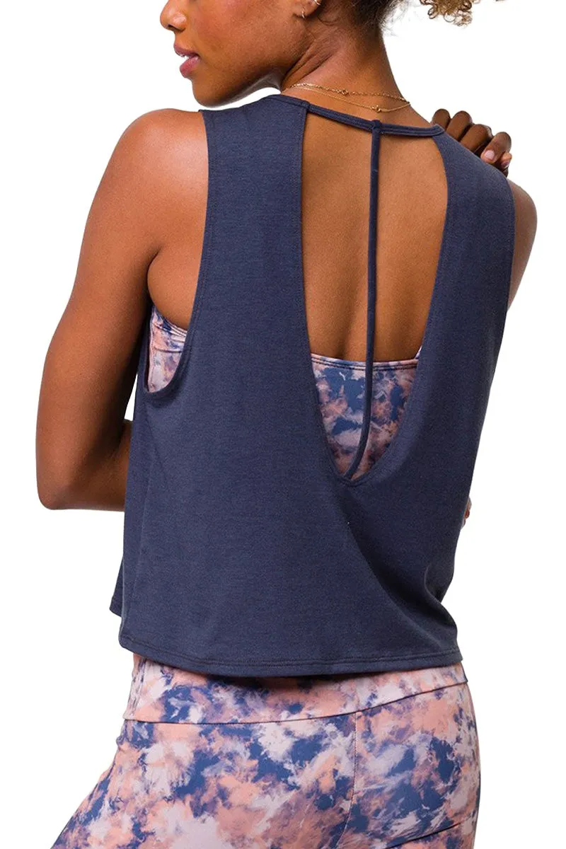Onzie Flow Yoga Loose Cut Out Tank 3806
