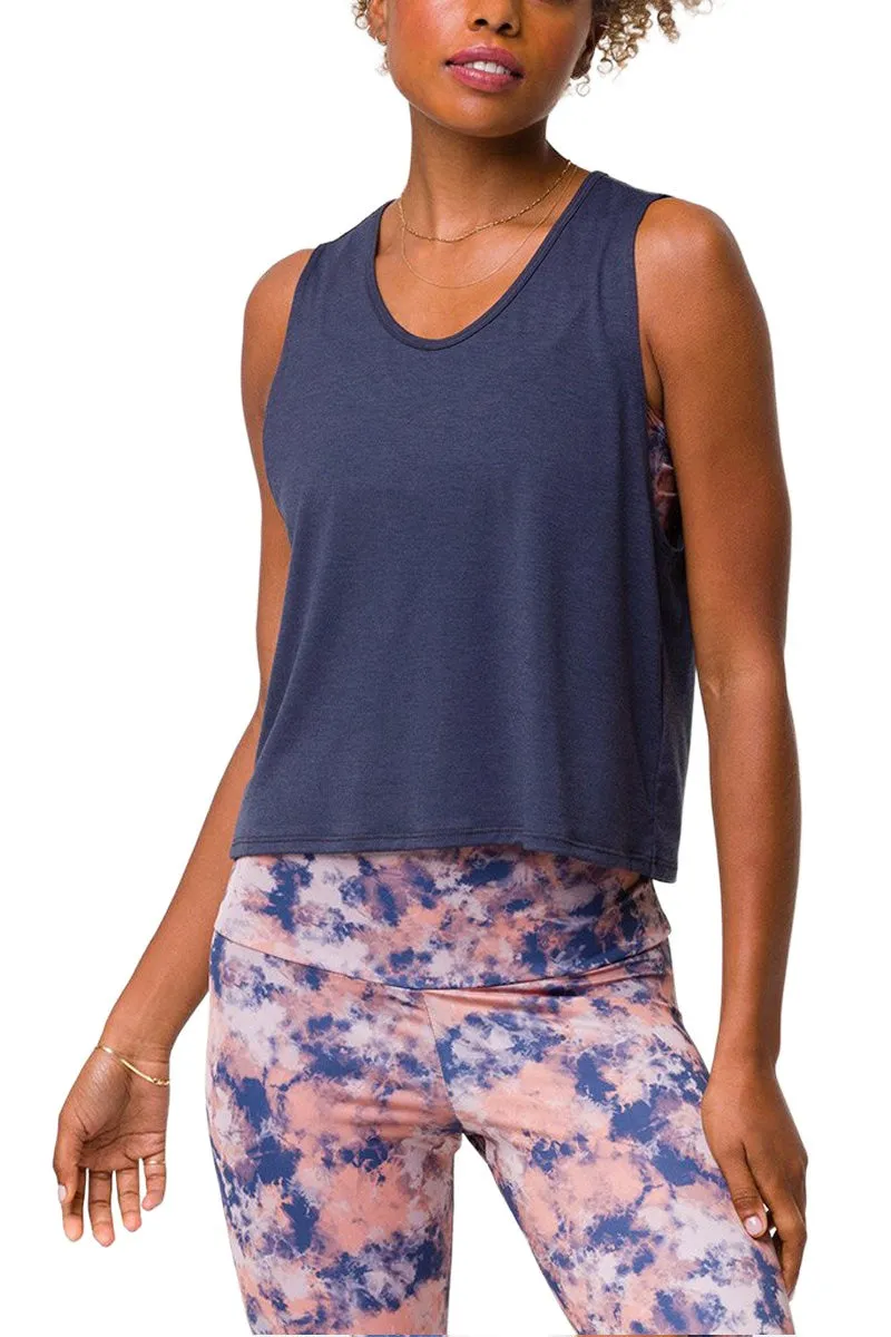 Onzie Flow Yoga Loose Cut Out Tank 3806