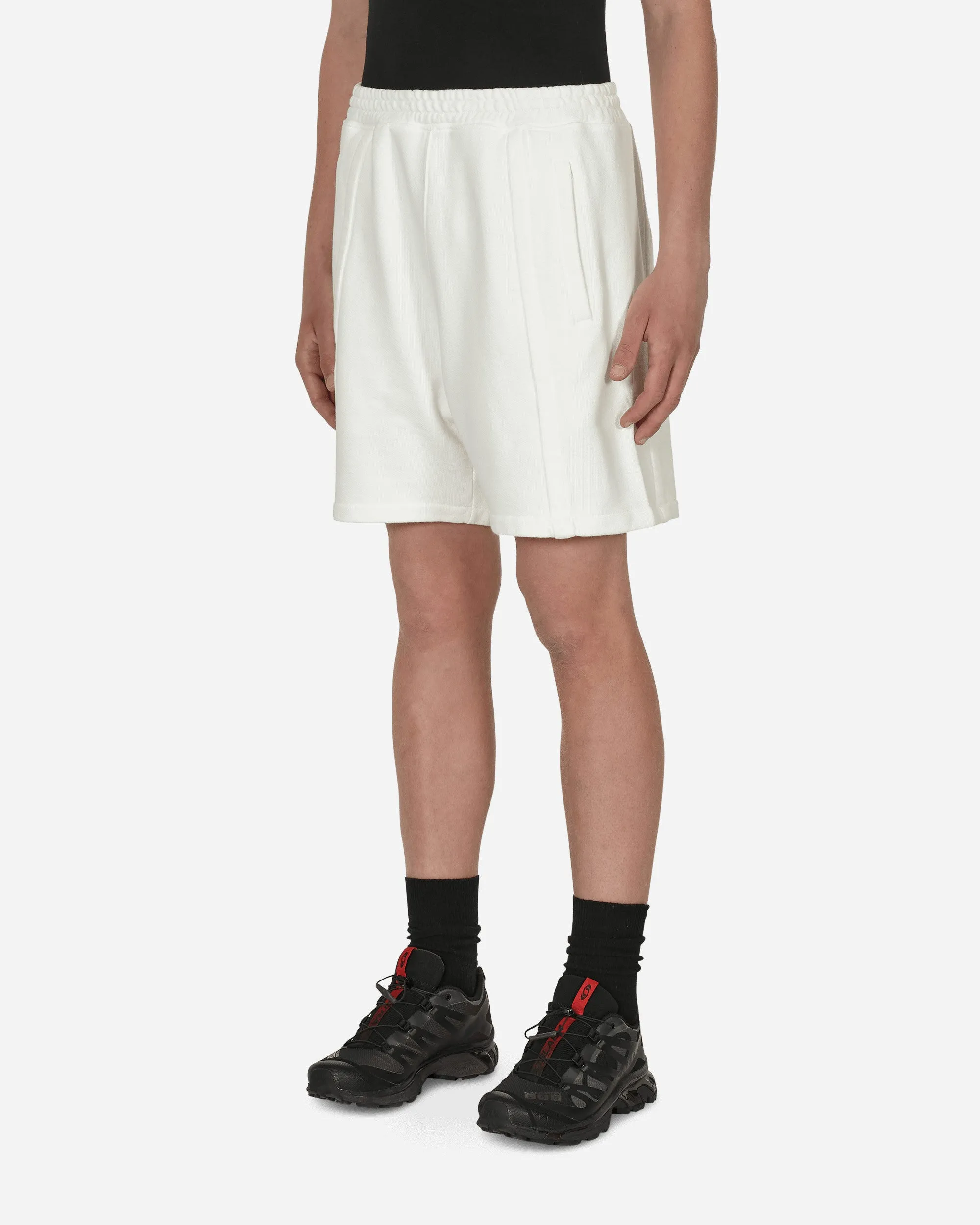 Panel Boxy Shorts White