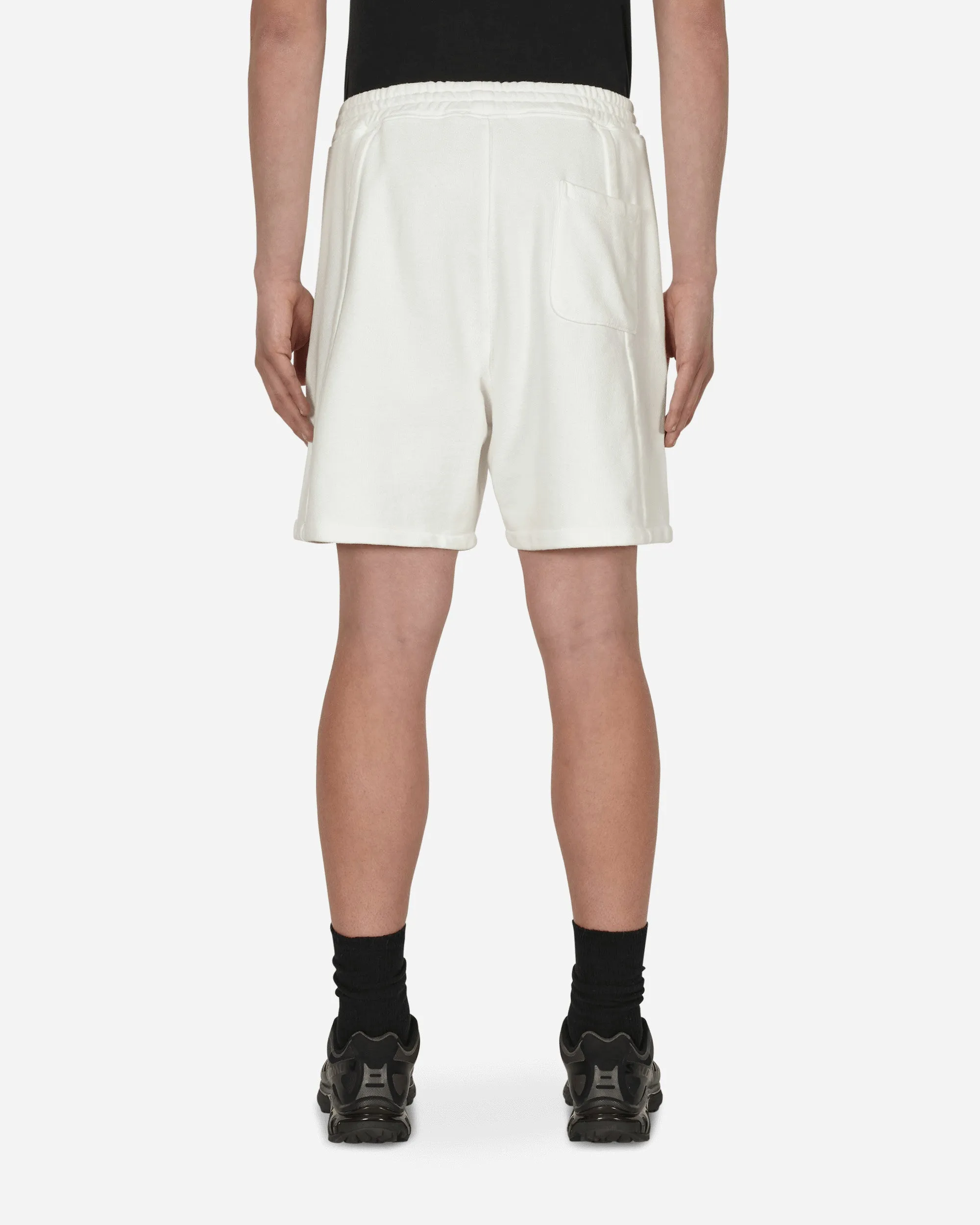 Panel Boxy Shorts White