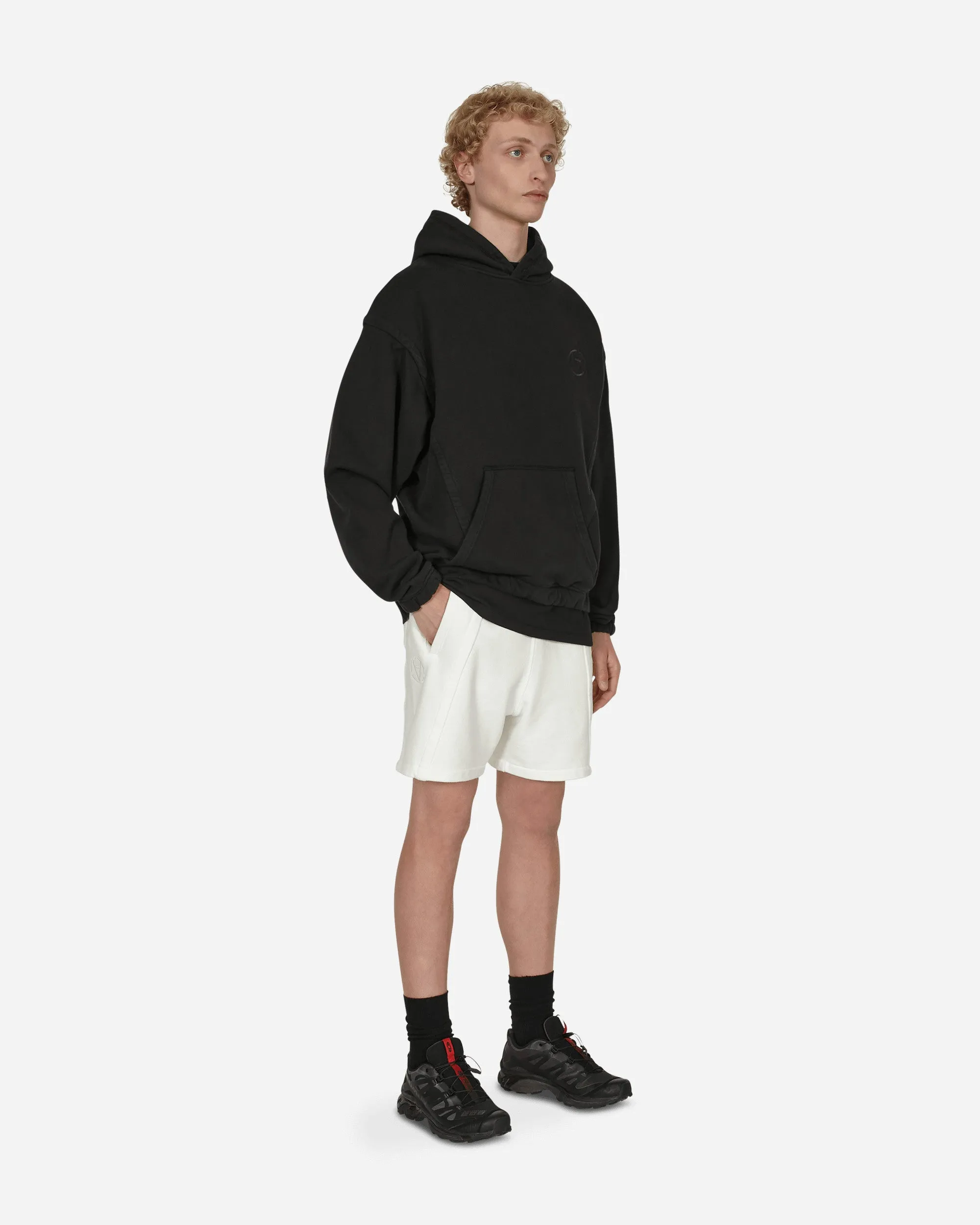 Panel Boxy Shorts White