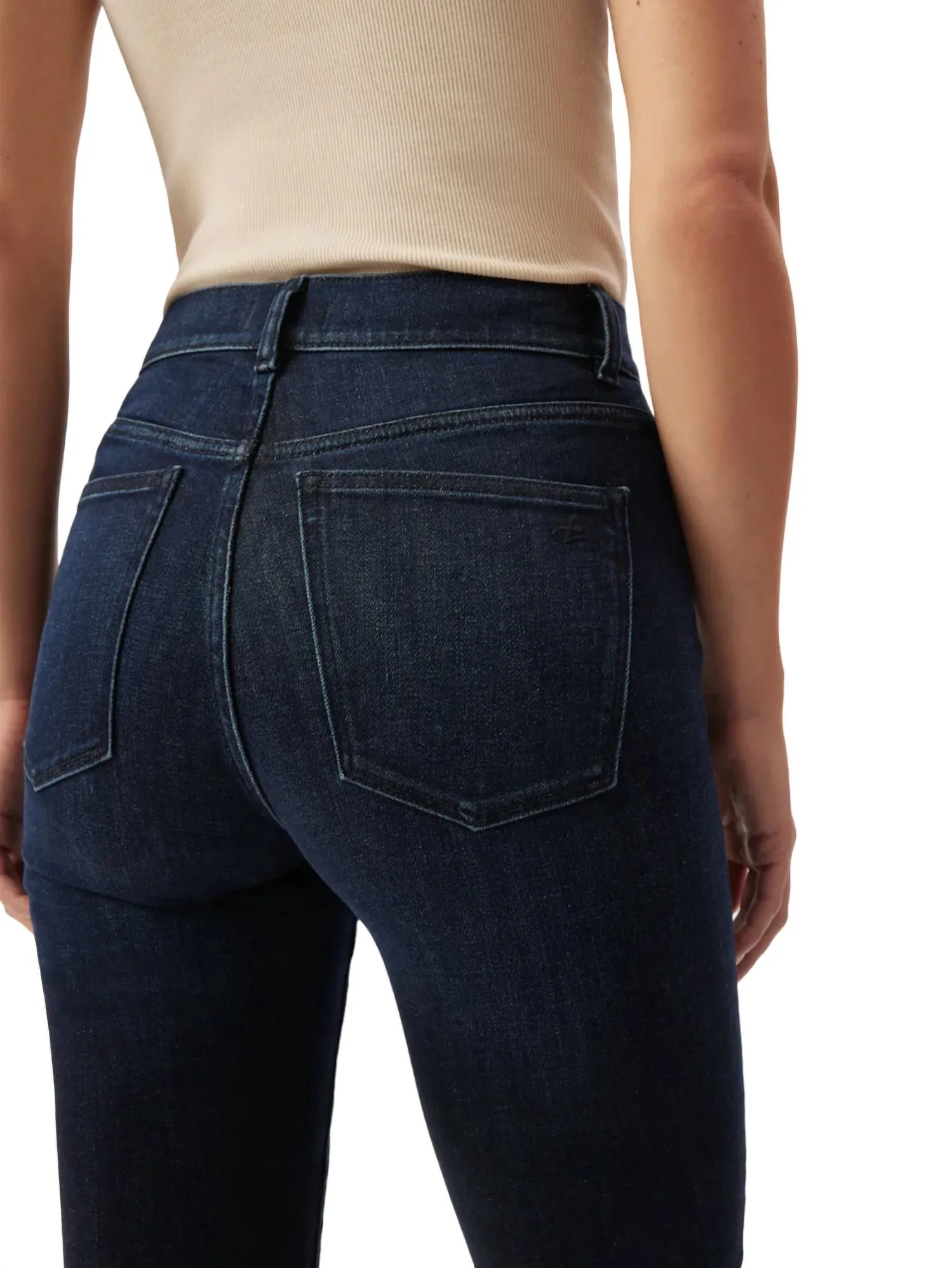 Patti Straight High Rise Vintage Jeans In Mediterranean Sea