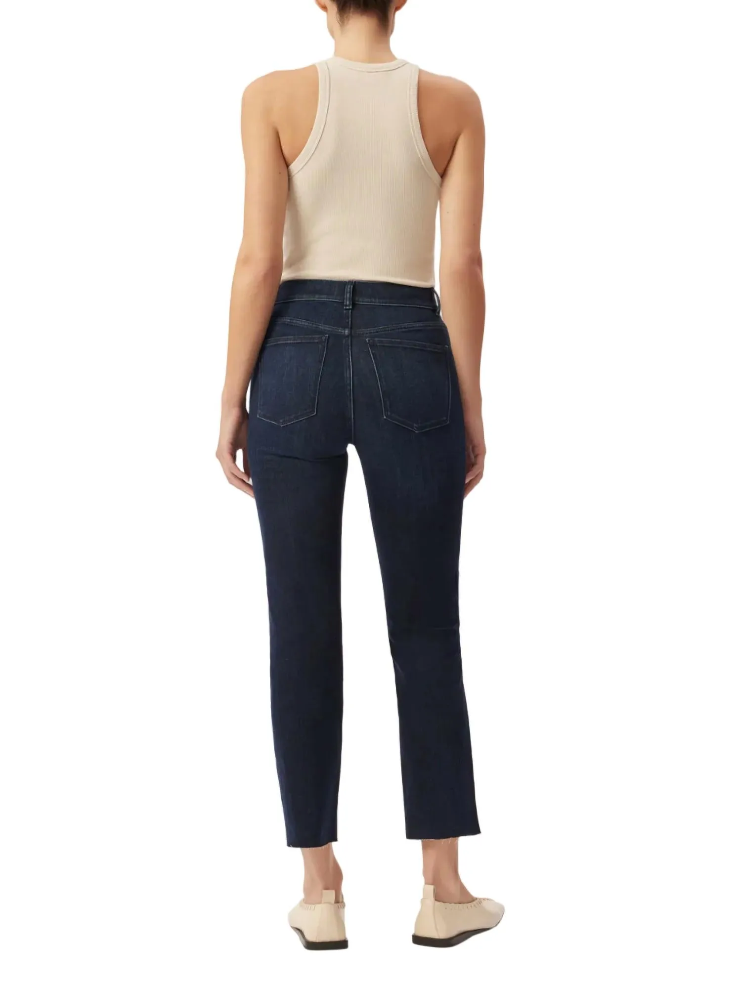 Patti Straight High Rise Vintage Jeans In Mediterranean Sea