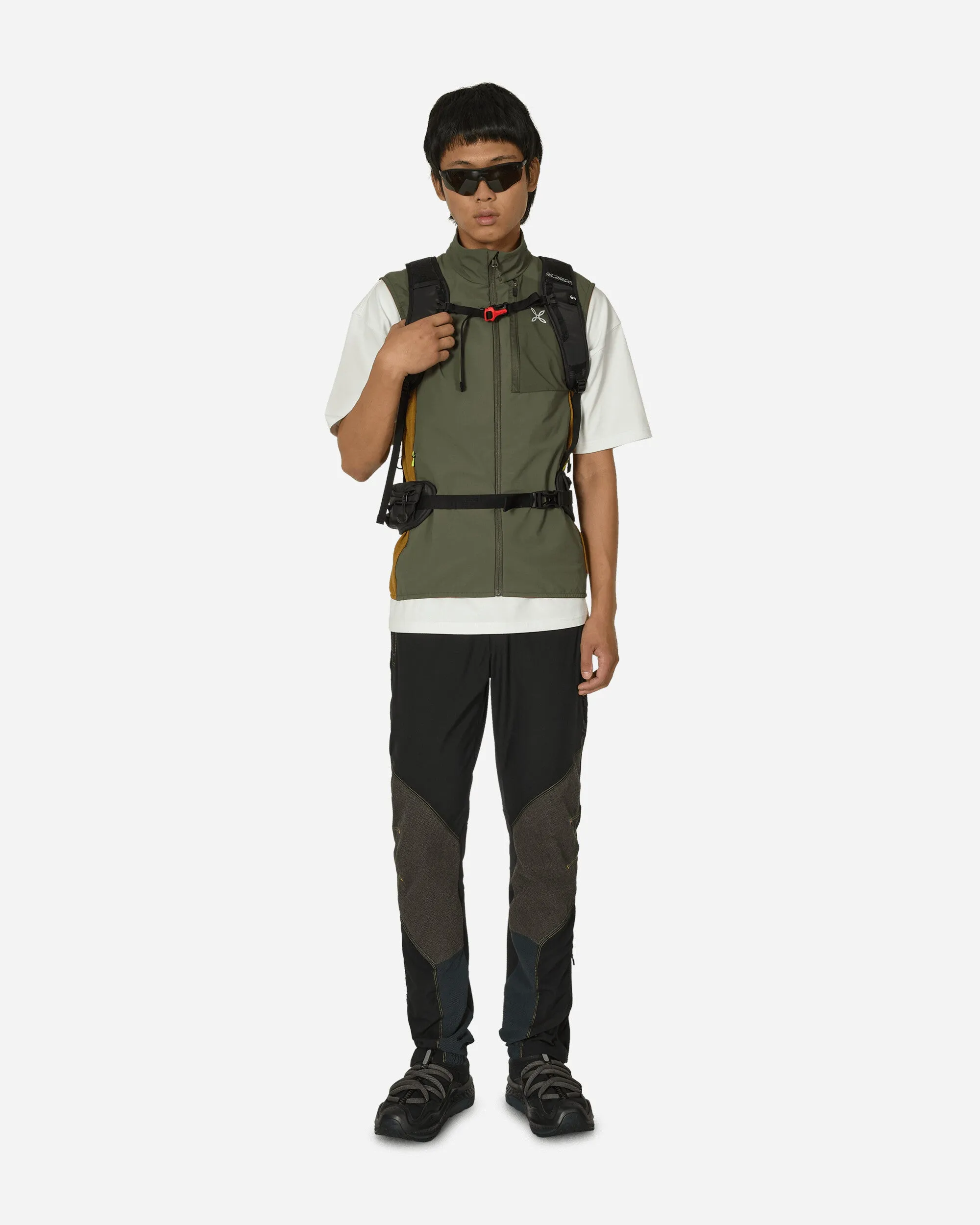 Peak Vest Sage Green / Bronze Brown
