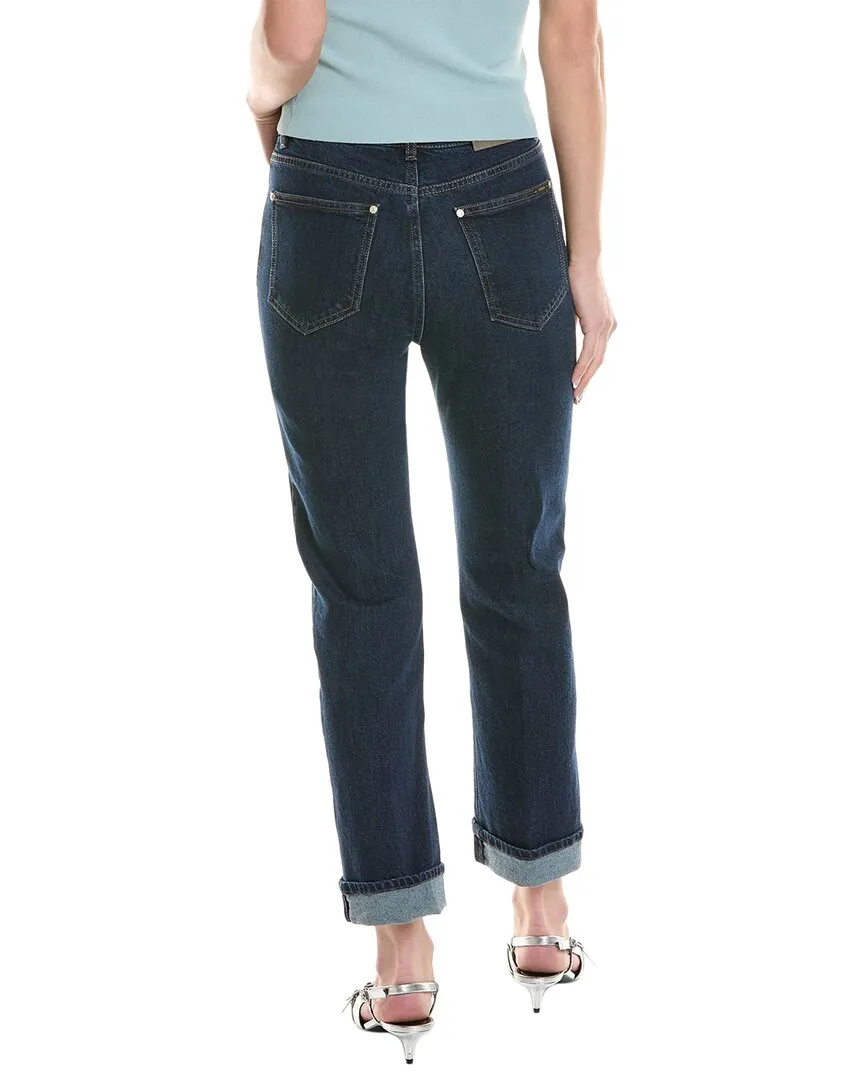 Peserico Dark Indigo Straight Jean
