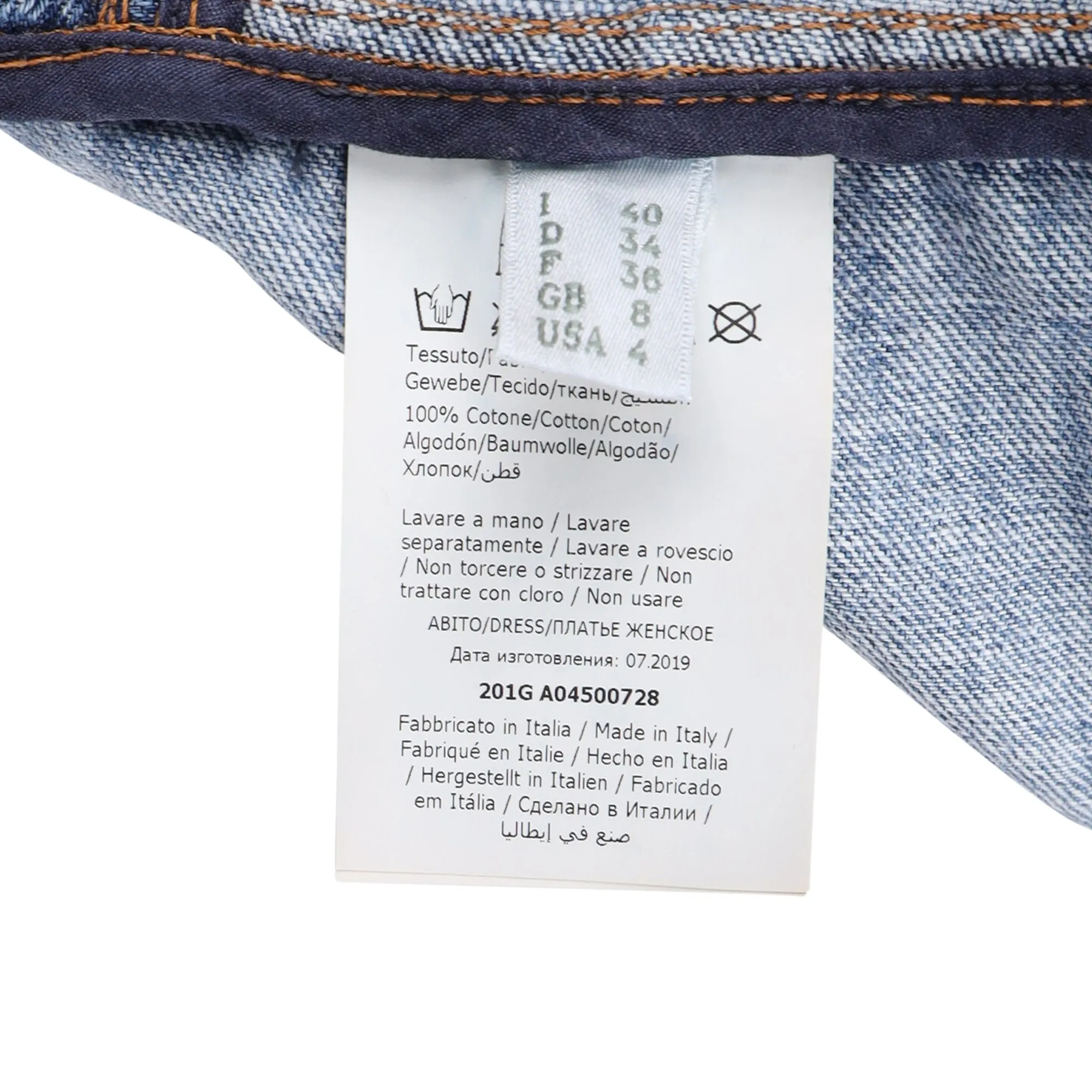 Philosophy di Lorenzo Serafini Denim Jumpsuit in Light Blue Cotton