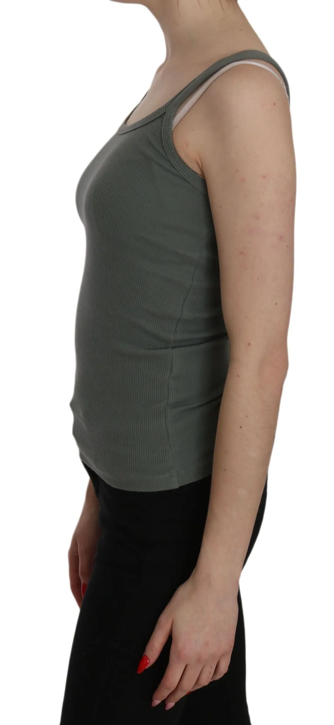 pink MEMORIES  Spaghetti Strap Slim Fit Casual Tank Top Women's Blouse