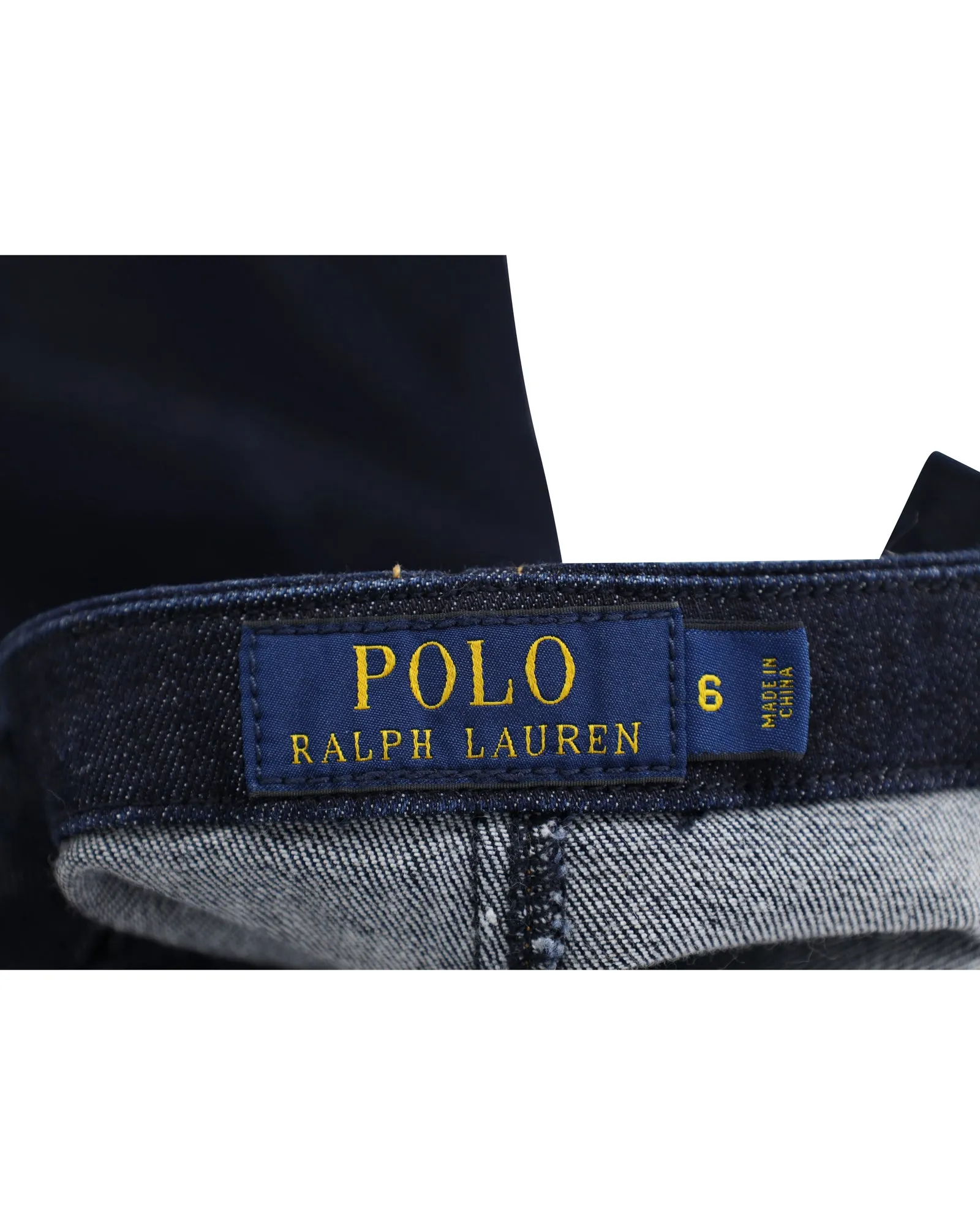 Polo Ralph Lauren Denim Pencil Skirt in Blue Cotton