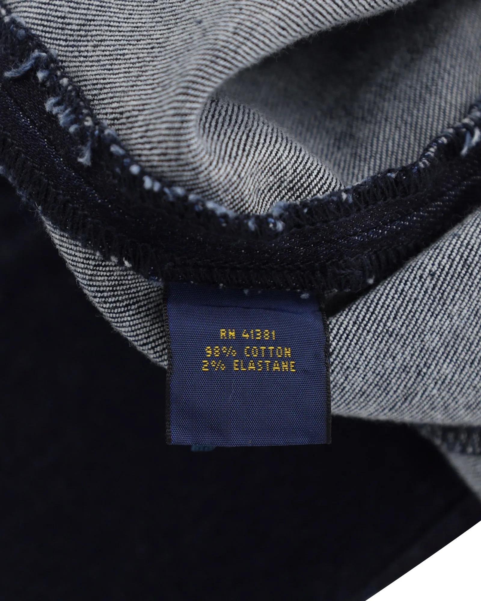 Polo Ralph Lauren Denim Pencil Skirt in Blue Cotton