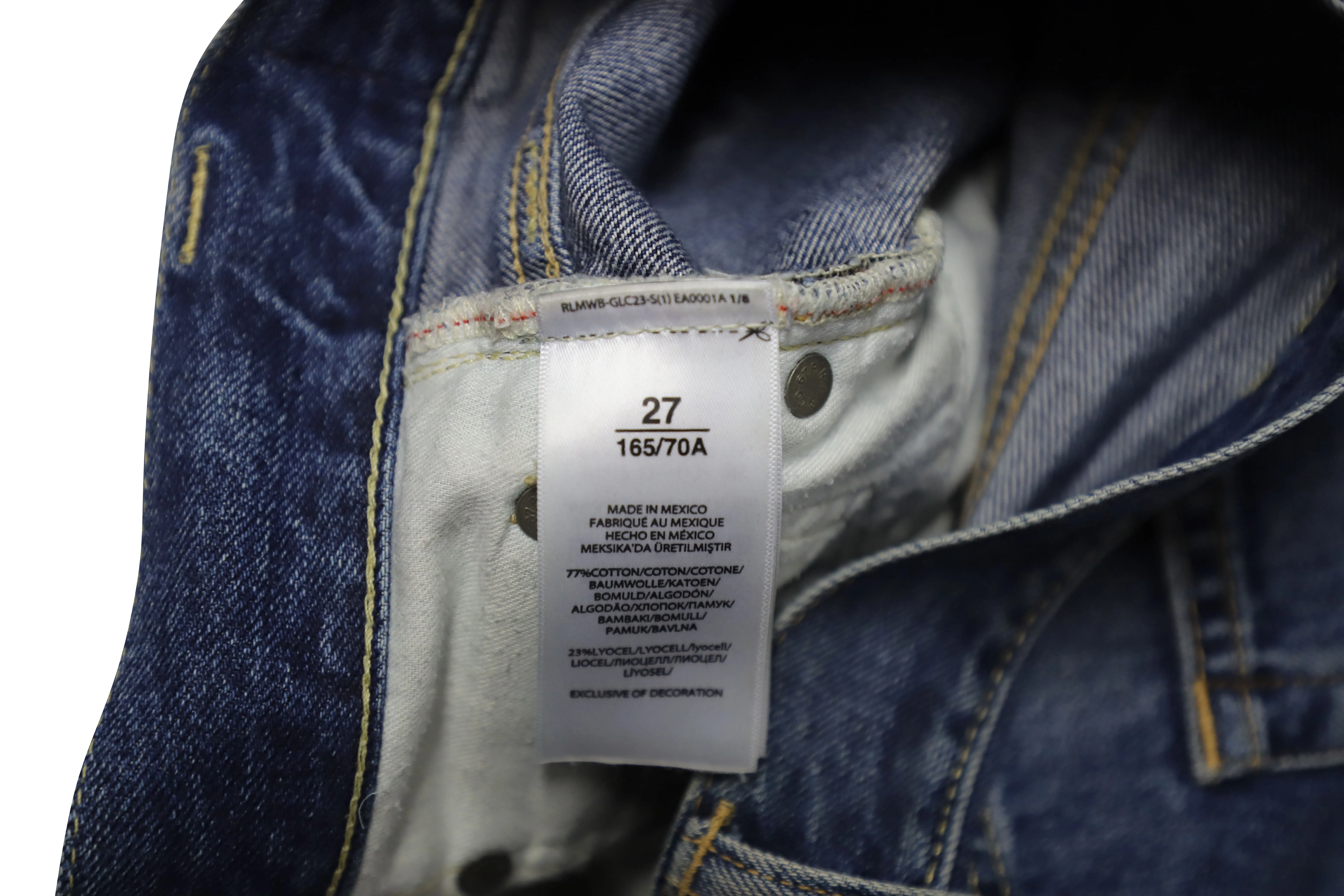Polo Ralph Lauren Distressed Boyfriend Jeans in Blue Denim