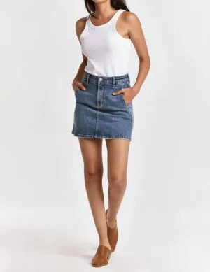 Quinn Denim Skirt In Arden