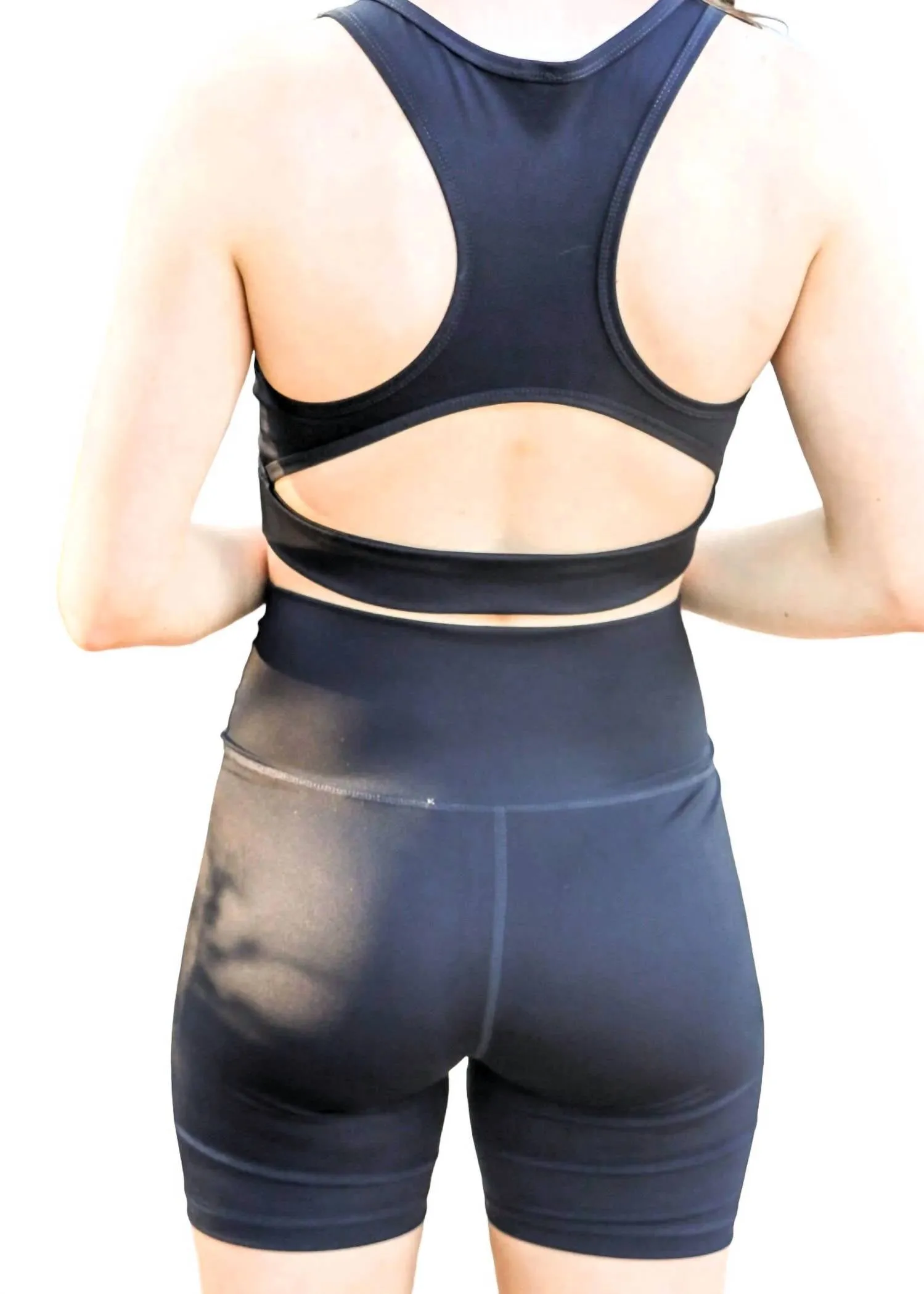 Racerback Longline Set In Black