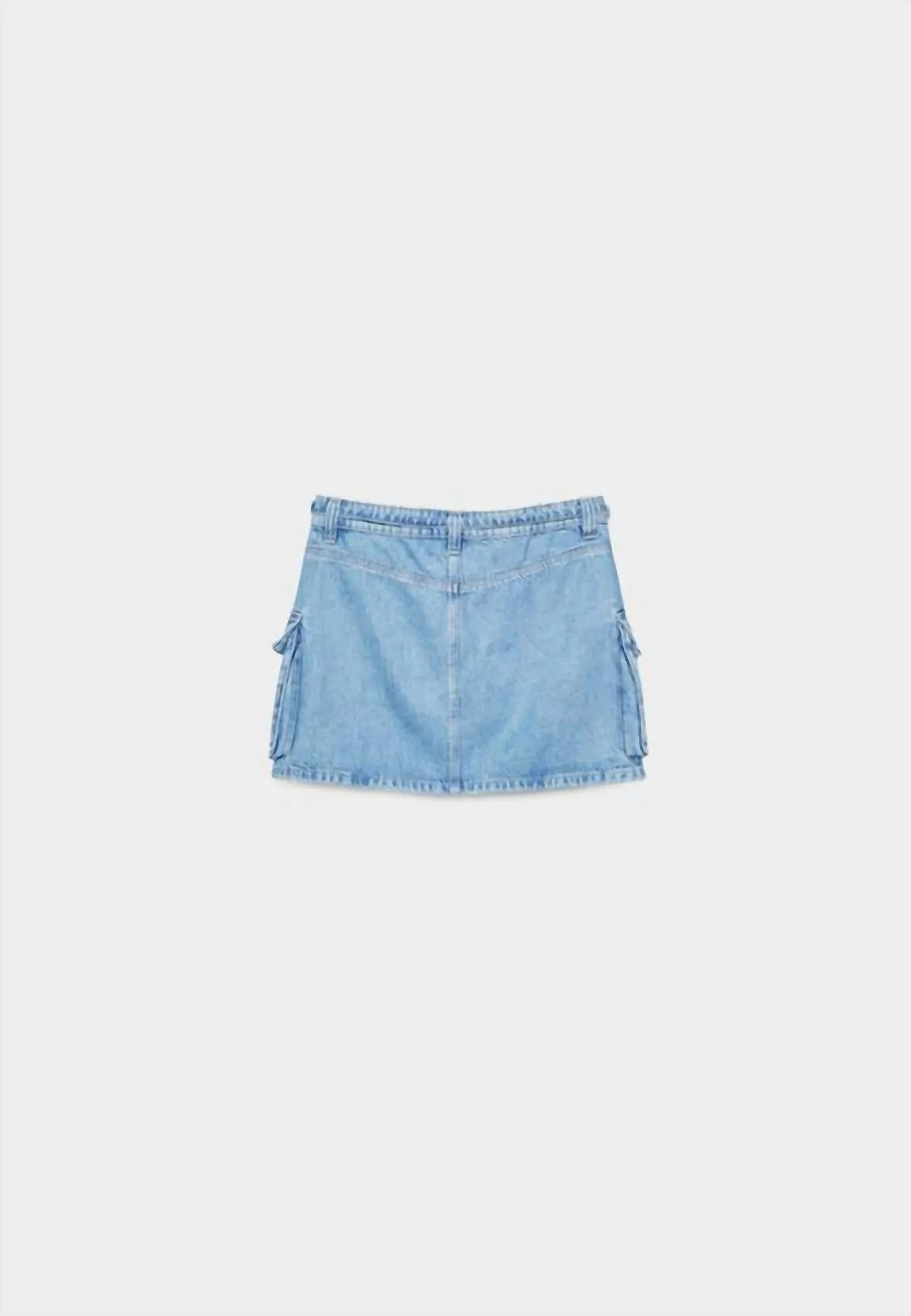 Raegan Cargo Skirt In Denim