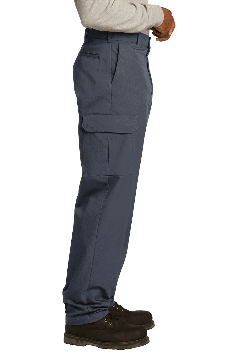Red Kap Mens Industrial Wrinkle Resistant Cargo Pants w/ Pockets - Charcoal Grey