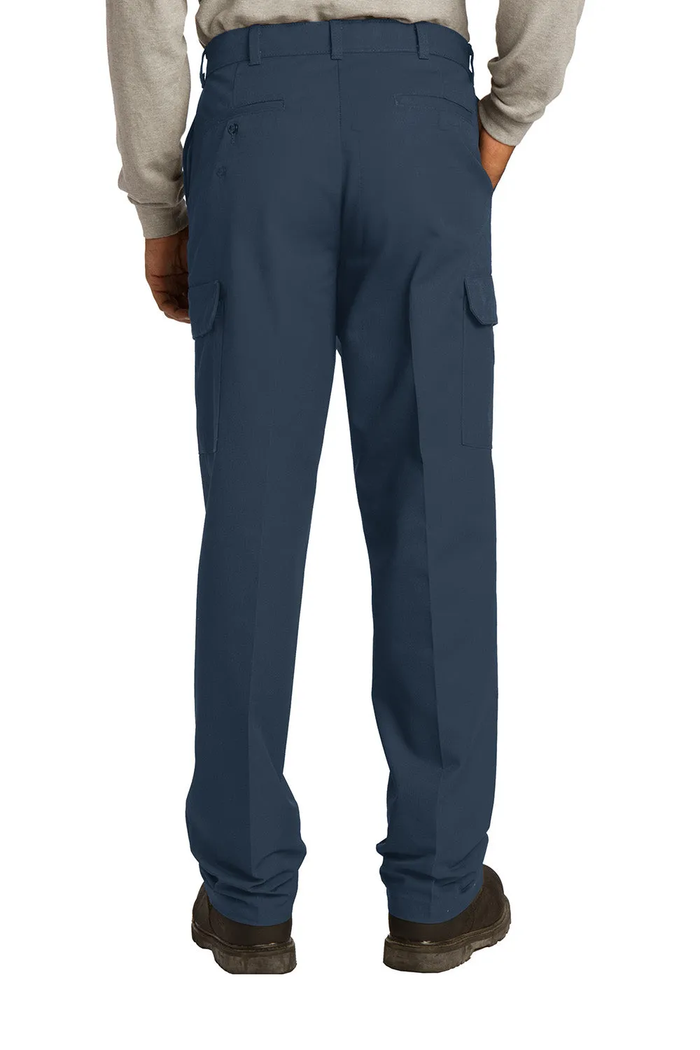 Red Kap Mens Industrial Wrinkle Resistant Cargo Pants w/ Pockets - Navy Blue