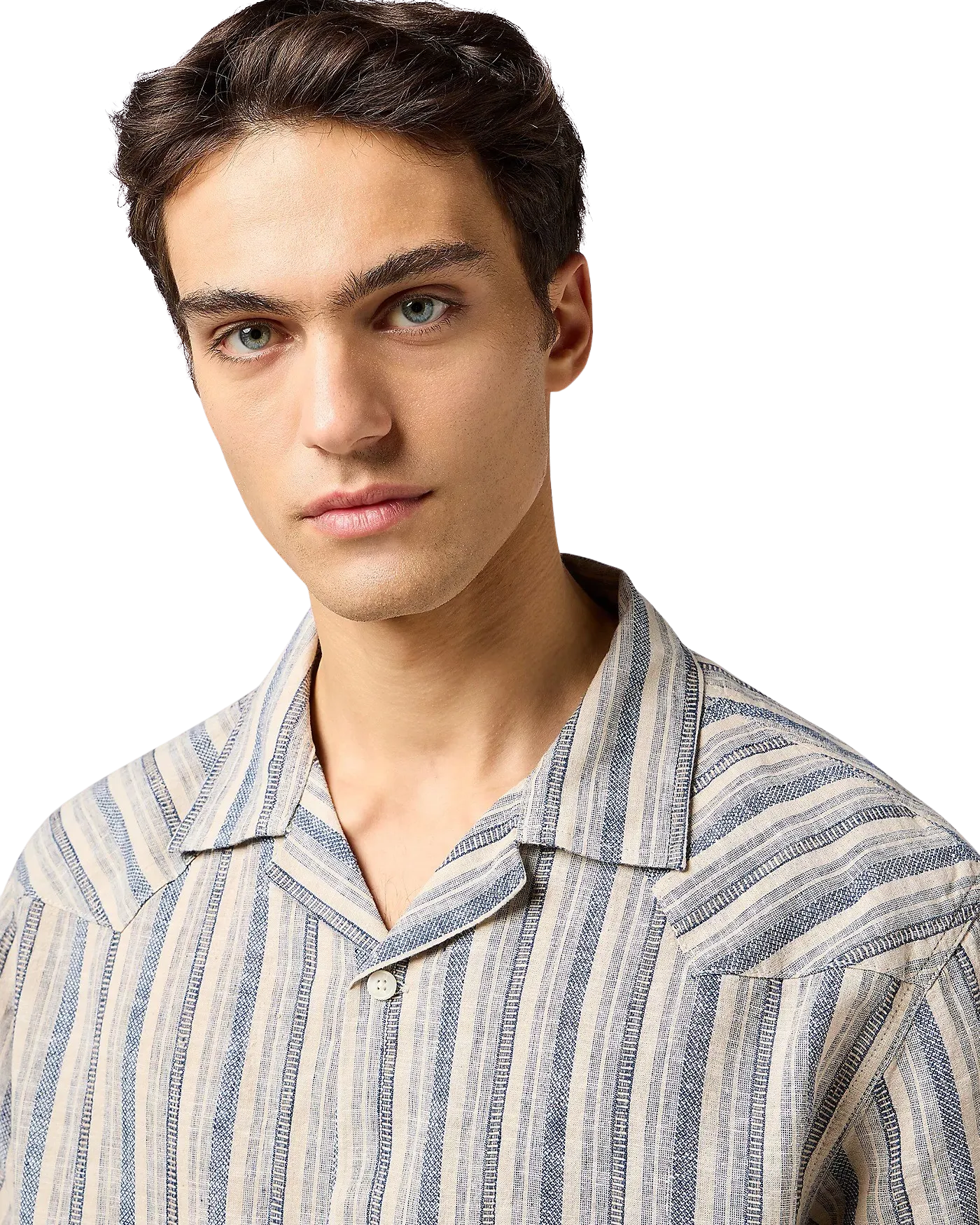 Resort Shirt in Indigo Stripe
