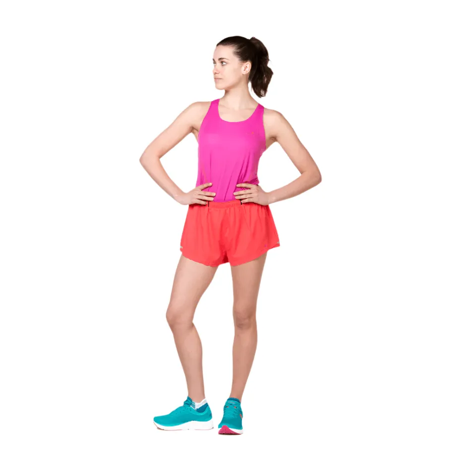 Ronhill Women's Tech Race Short in Sunset/Razzmatazz SS25