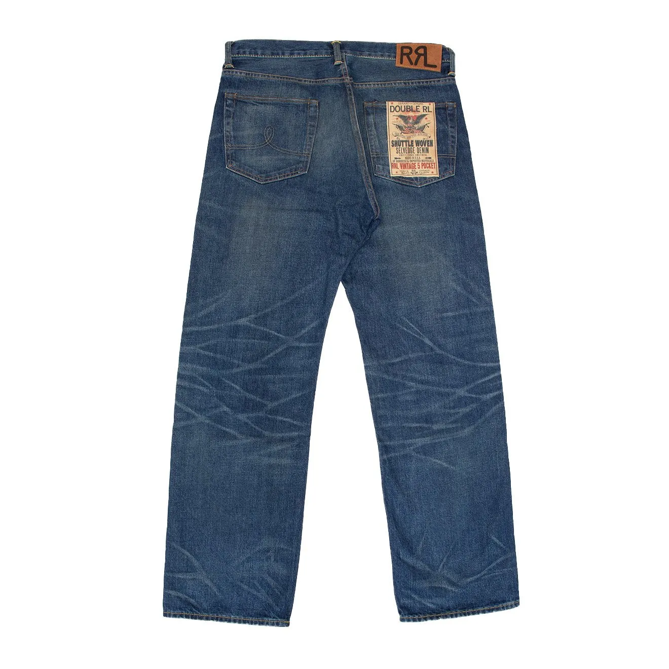 RRL by Ralph Lauren Vintage Selvedge 5 pocket Denim Blue