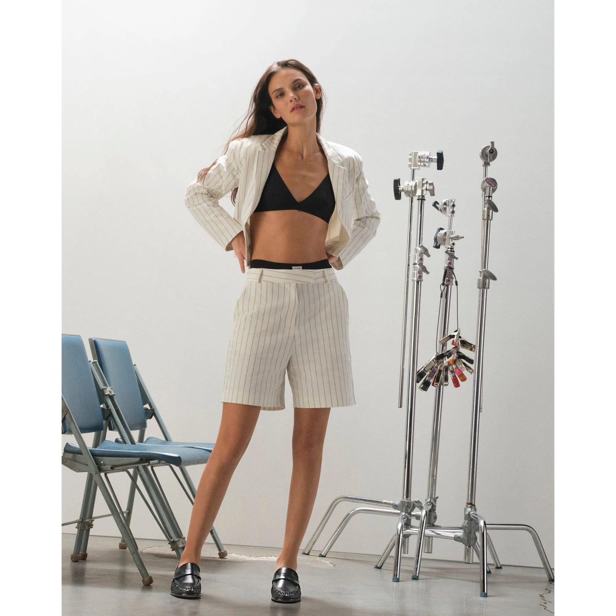 Rubina Shorts White/black