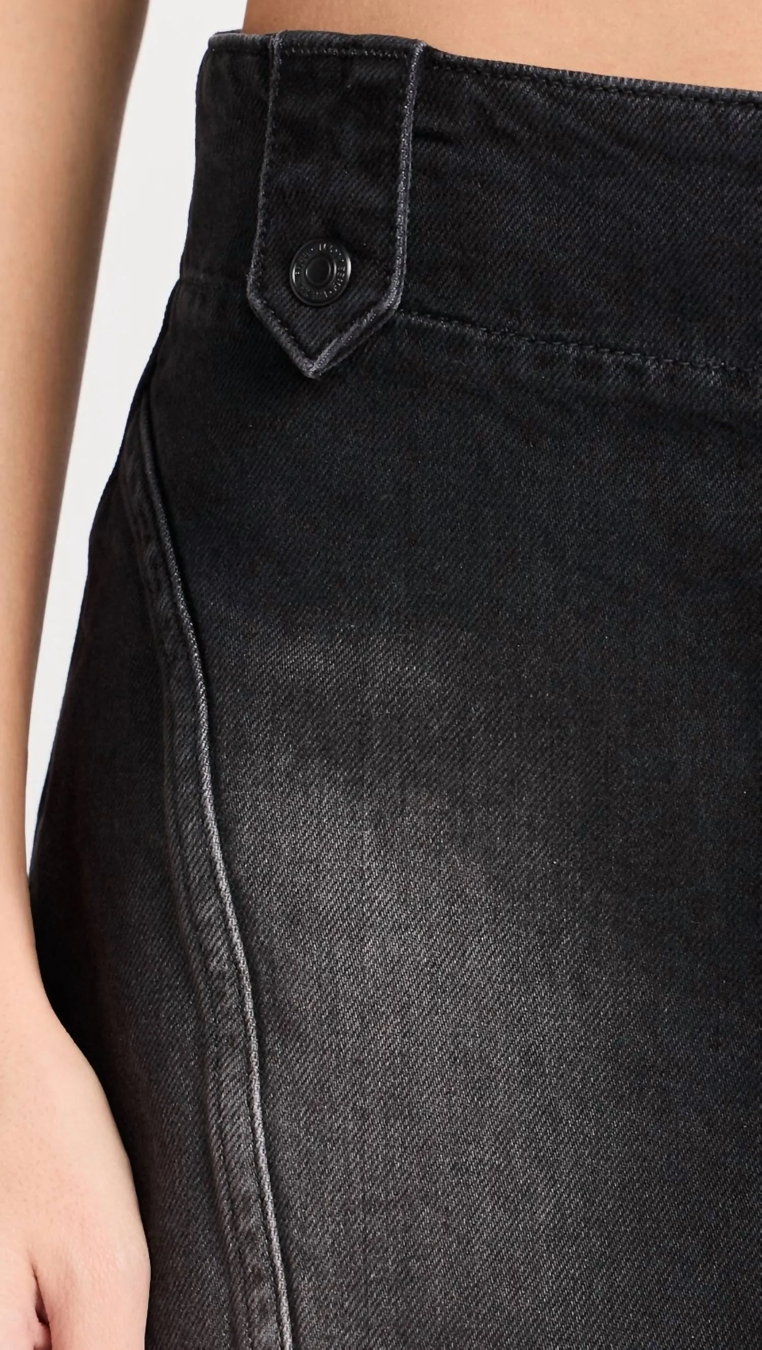 Runaway Denim Skirt In Ashes To Ashes