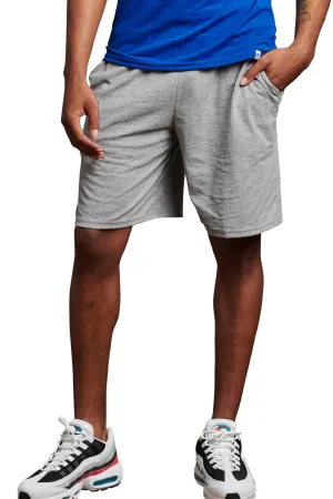 Russell Athletic Mens Classic Jersey Shorts w/ Pockets - Oxford Grey