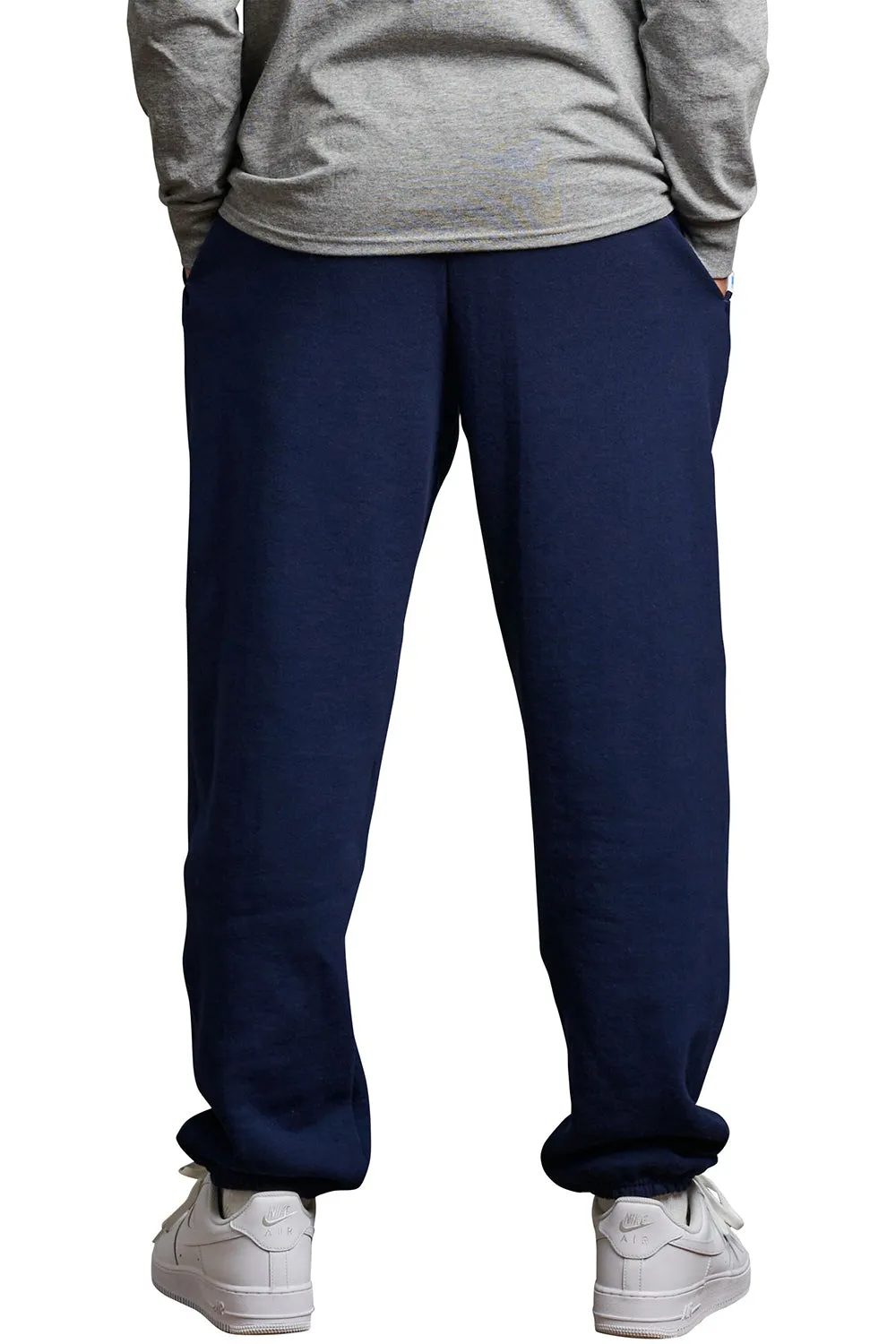 Russell Athletic Mens Dri Power Moisture Wicking Sweatpants w/ Pockets - Navy Blue
