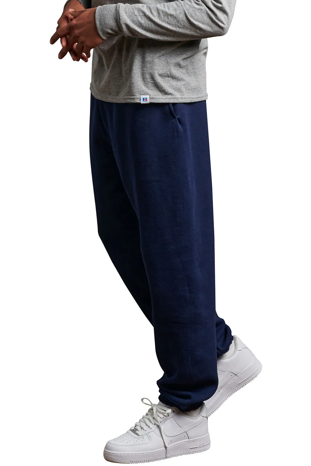 Russell Athletic Mens Dri Power Moisture Wicking Sweatpants w/ Pockets - Navy Blue