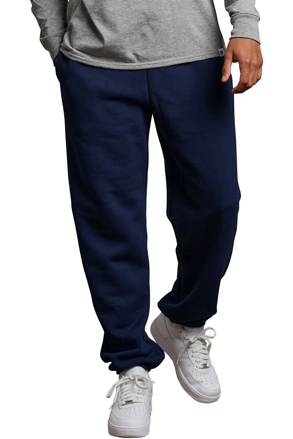 Russell Athletic Mens Dri Power Moisture Wicking Sweatpants w/ Pockets - Navy Blue