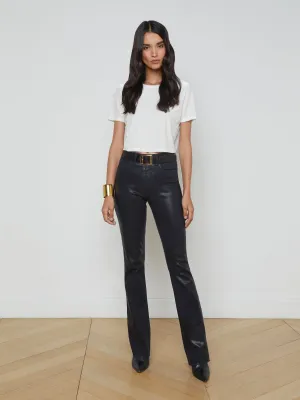Ruth Coated Straight-Leg Jean